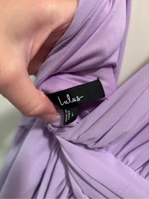 Lulu's Lilac Plunge V-Neck Maxi Dress with High Slit thumbnail 6