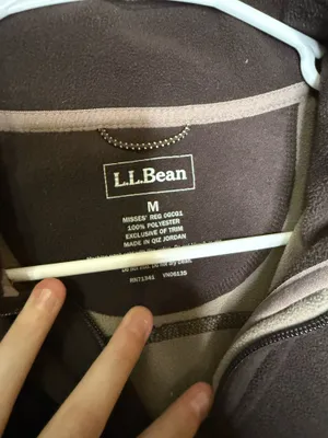 L.L. Bean Women’s brown fleece jacket size Med thumbnail 3