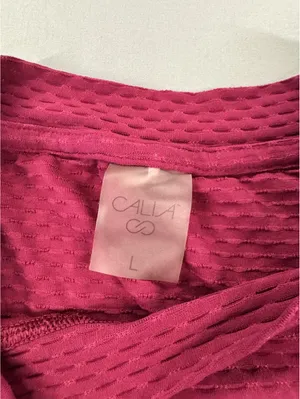 Calia by Carrie | Large | Magenta Waffle Long Sleeve thumbnail 2
