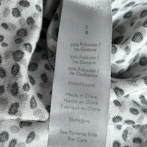 Nine West multi color Print Pajamas Jogger Pants Women White L Loungewear Soft thumbnail 7