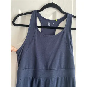 Tasc‎ Womens Medium Blue Sleevess Dress Organic Cotton Blend thumbnail 3