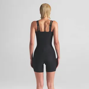 SKIMS Body zoned open bust mid thigh bodysuit onyx XL New With Tags thumbnail 3
