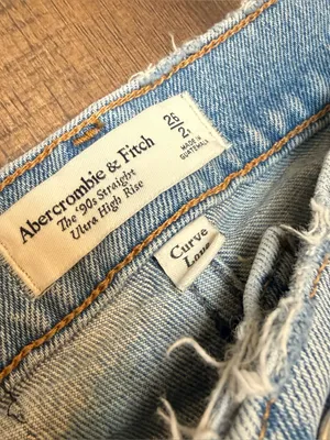 Abercrombie & Fitch The‎ 90s Straight ultra High Rise Curve Love Boot Cut 26 thumbnail 2