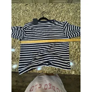 ATM Anthony Thomas Melillo Classic Jersey Long Sleeve Boy Tee Striped Navy White thumbnail 13