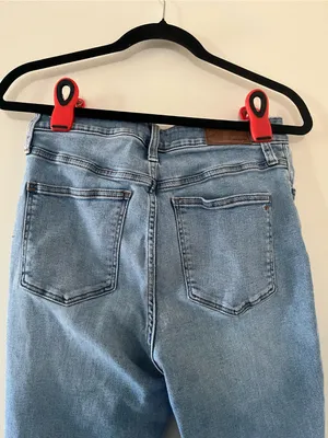 Madewell Curvy Roadtripper Jeans 29P Light Wash Blue Distressed Skinny High Rise thumbnail 6