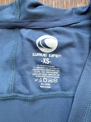 NWT Women’s Wave Life Aqua Spray Blue Long Sleeve Hoodie Cover Up - Size XS thumbnail 5