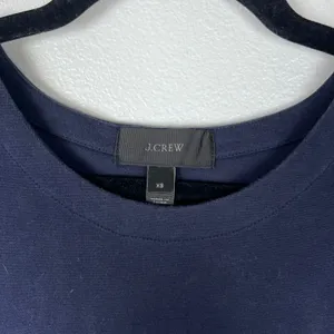 J. Crew Short Sleeve Top Tie Waist Blue Sz XS thumbnail 2