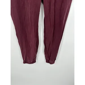 Old Navy Burgundy‎ Red Jogger Modal Pants Women Sz L Casual Lounge Fall thumbnail 4