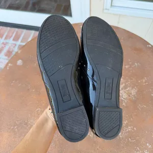 Brash Black patent faux leather loafers with studs sz 8.5 women’s- basically new thumbnail 5