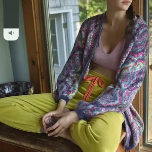 Anthropologie Maeve Peggy Python Cardigan SIZE‎ XS oversized alpaca soft thumbnail 1