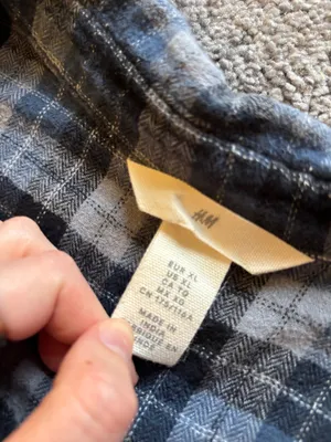H&M Flannel Shirt Plaid thumbnail 2