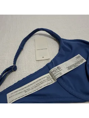Abercrombie & Fitch Bikini Top Sz M Medium Blue Underwire NWT $55 Swimwear thumbnail 11