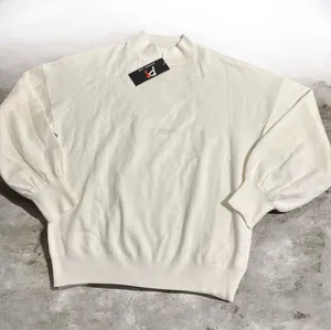 NWT Possehe Off-White Mock Neck Pullover Sweater Oversized Women's Size XL thumbnail 1
