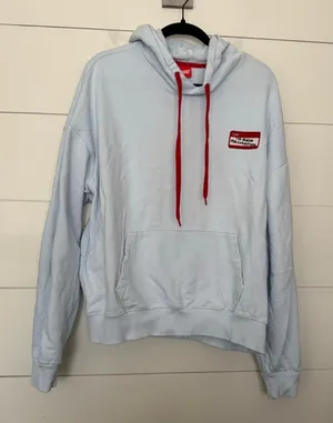 Ikon Women’s Adult Medium Blue Reason for Everything Sweatshirt Hoodie thumbnail 1
