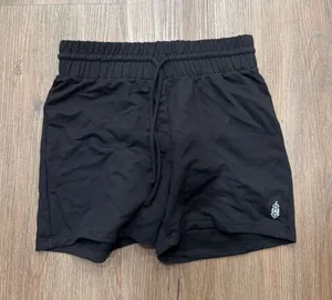 FP Movement Womens Black Smocked Waist Athletic Shorts XS Drawstring Solid 4187 thumbnail 1