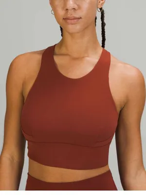 Lululemon Wunder Train Longline Bra *Medium Support, C/D Cup Date Brown thumbnail 1