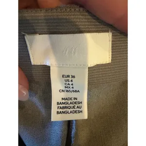 H&M Pants Women 4 Gray High Waisted Tapered Ankle Trousers Career Preppy thumbnail 8