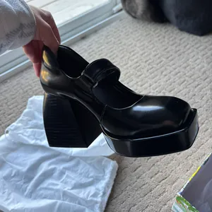 Jeffery Campbell Black Chunky Heels thumbnail 5