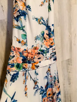 Trafaluc Zara Taller Medium Floral Maxi Dress Sleeveless Boho Romantic thumbnail 9