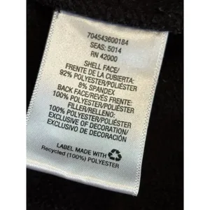 Athletech Puffer Jacket‎ Zip Up Size Large Zip Pockets Fleece Lined Black Toggle thumbnail 7