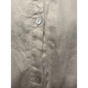 JNY Jones New York Women’s Linen Button Down Shirt Tan Sz Medium Beach Coastal thumbnail 10