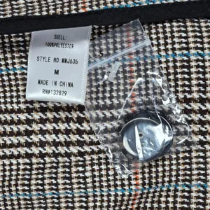 Miou Muse Plaid Blazer‎ Women's Size M Double Breasted Longline Oversized Jacket thumbnail 4
