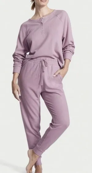 Victoria's Secret Waffle Knit Lounge Set thumbnail 1