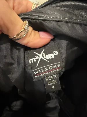 Vintage Maxima Wilson’s Genuine Leather Pants Size 4 Black 90s Y2K Straight Leg thumbnail 4