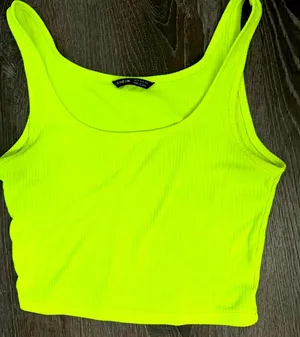 Neon yellow crop top Size M thumbnail 1
