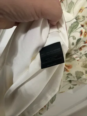 Sam Edelman Ivory Floral Wrap Dress with Green and Orange Print thumbnail 4