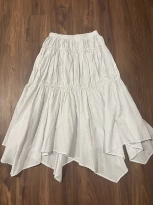 Revolve SNDYS Tahlia maxi white skirt thumbnail 3