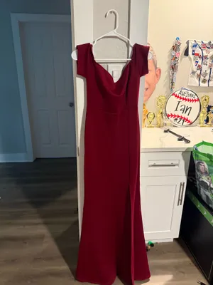 Amazon YMDUCH Women's Off Shoulder High Split Long Formal Party Dress thumbnail 2