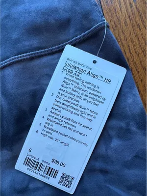 Lululemon Align High Rise 23” Diamond Dye Grey Size 6 NWT thumbnail 4
