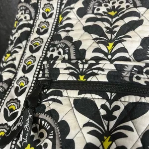 Vera Bradley Fanfare Yellow‎ And Black Crossbody Bag thumbnail 3