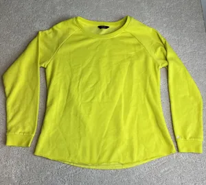 Womens‎ Huk Fishing Large Long Sleeve Crewneck Sweater Yellow thumbnail 1