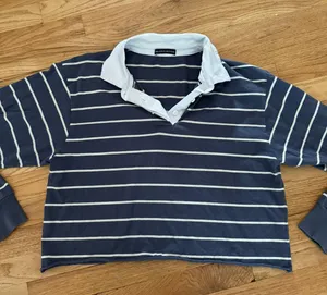 Brandy Melville Striped Collard Sweater  thumbnail 2