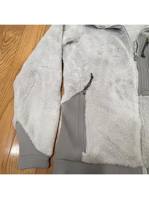Women’s Small Mountain Hardwear Fleece Jacket Gray Monkey Polartec Full Zip thumbnail 6