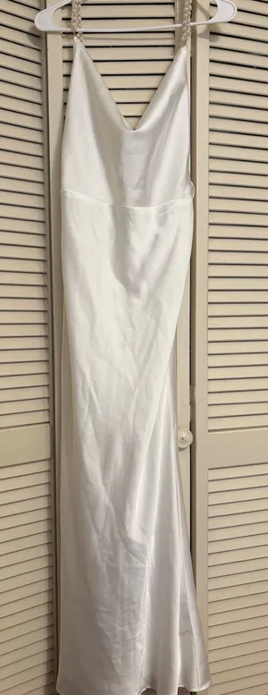 Amazon White Dress thumbnail 1