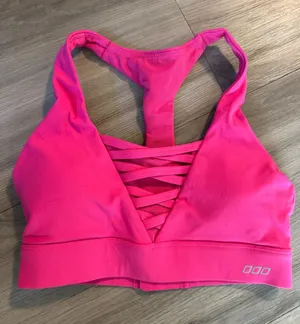 Lorna Jane Hot Pink Strappy Racerback Sports Bra thumbnail 1