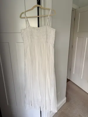 Z Supply‎ Dani Embroidered Midi Dress New NWT White thumbnail 6