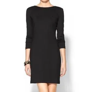 AMANDA‎ UPRICHARD Black Open Back Bow Ponte Knit Dress Sheath Classic Large thumbnail 4
