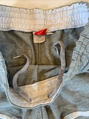 Puma Women’s Medium Light Gray Knit Athletic Short Shorts with White Trim thumbnail 3