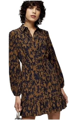 TOPSHOP Sunflower Sleeve Mini Sz 8 thumbnail 1