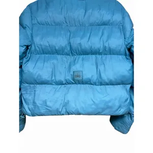 Aloha Island Alo Yoga Gold Rush Puffer Jacket‎ Chalk Blue Women's Size XS thumbnail 6