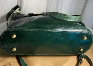 VNTG PATRICIA NASH STYLE P82806 Dark Green Leather Crossbody with Dust bag thumbnail 11