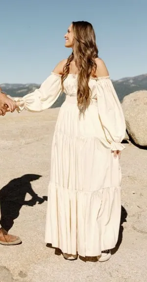 Worth Collective Maxi Dress Tan thumbnail 1