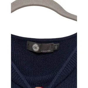 JK Long Sleeve Navy Ribbed Sweater Dress S/XS thumbnail 4