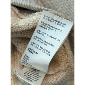 Free People Oversized Joni Pullover Oatmeal Grey Medium thumbnail 4