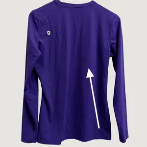 Figs Palmer Ribbed Long-Sleeve Underscrub purple Dark Purple Size Medium thumbnail 2