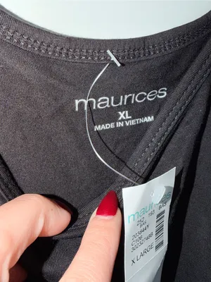NWT Black Maurice’s Solid Tank thumbnail 3